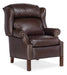 Leather Recliner With Chippendale Legs In Brown | Outlet Furniture | Wellington's Fine Leather Furniture