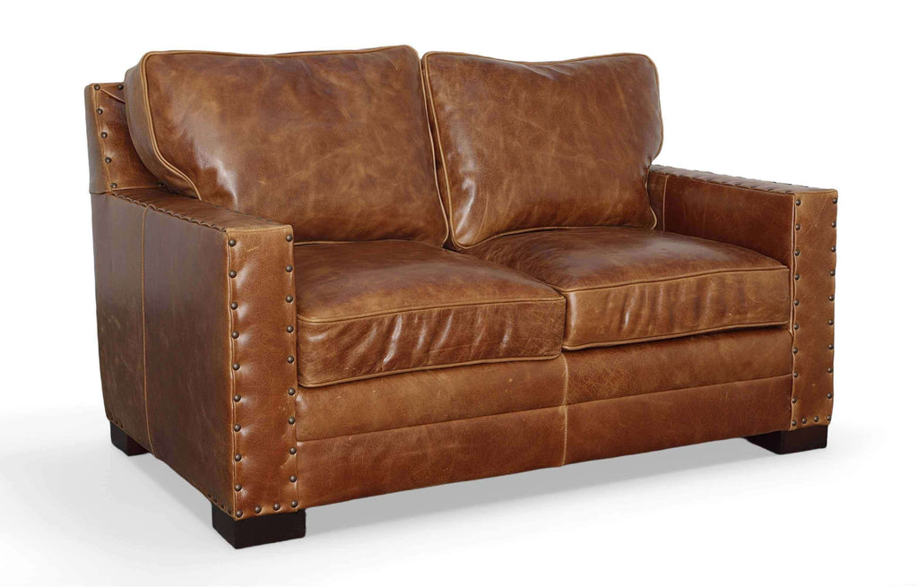 Clark Leather Loveseat | American Tradition | Wellington's Fine Leather Furniture