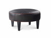 Kirkland Leather Ottoman 31" Round | American Luxury | Wellington's Fine Leather Furniture