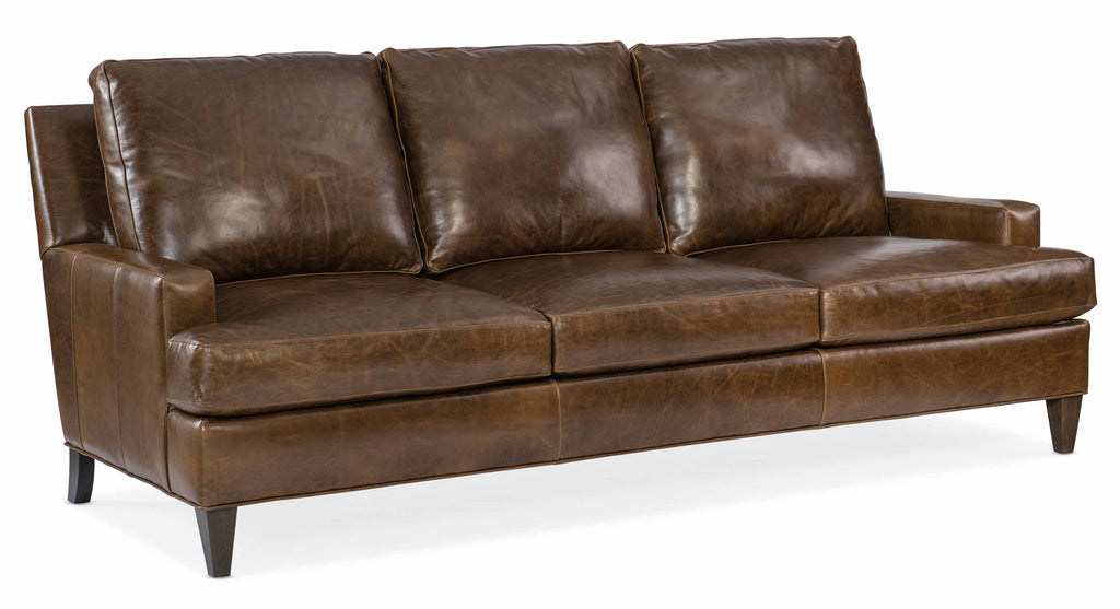 Barker Leather Sofa | American Heritage | Wellington's Fine Leather Furniture