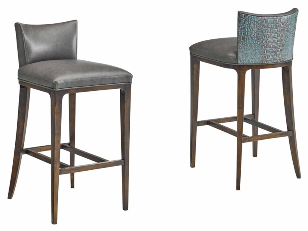Charlie Leather Bar Stool | American Luxury | Wellington's Fine Leather Furniture