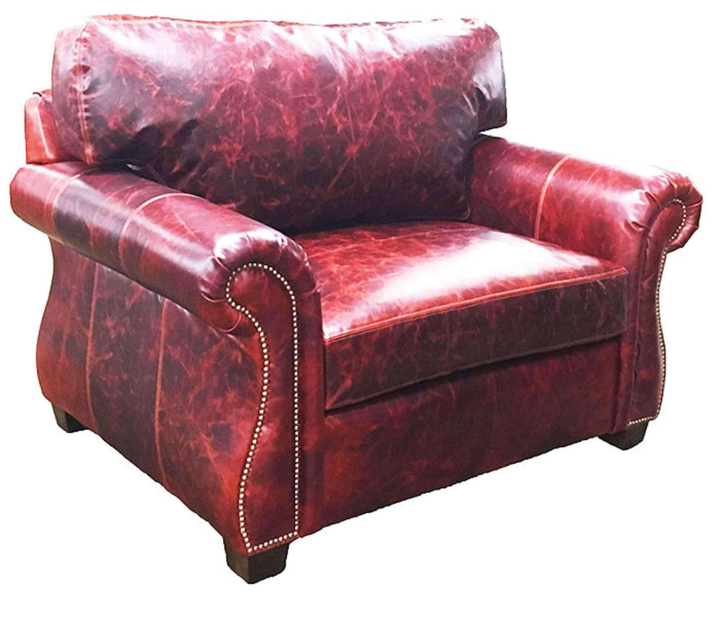 Savoy Leather Chair and a Half | American Tradition | Wellington's Fine Leather Furniture