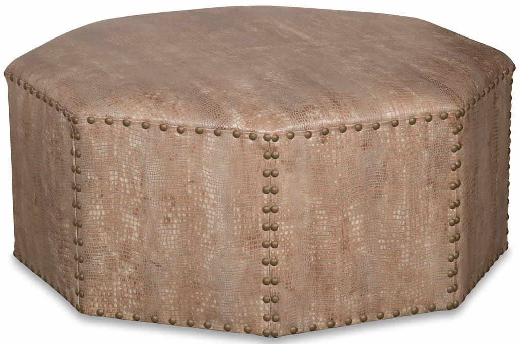 Witherspoon Leather Ottoman | American Heirloom | Wellington's Fine Leather Furniture