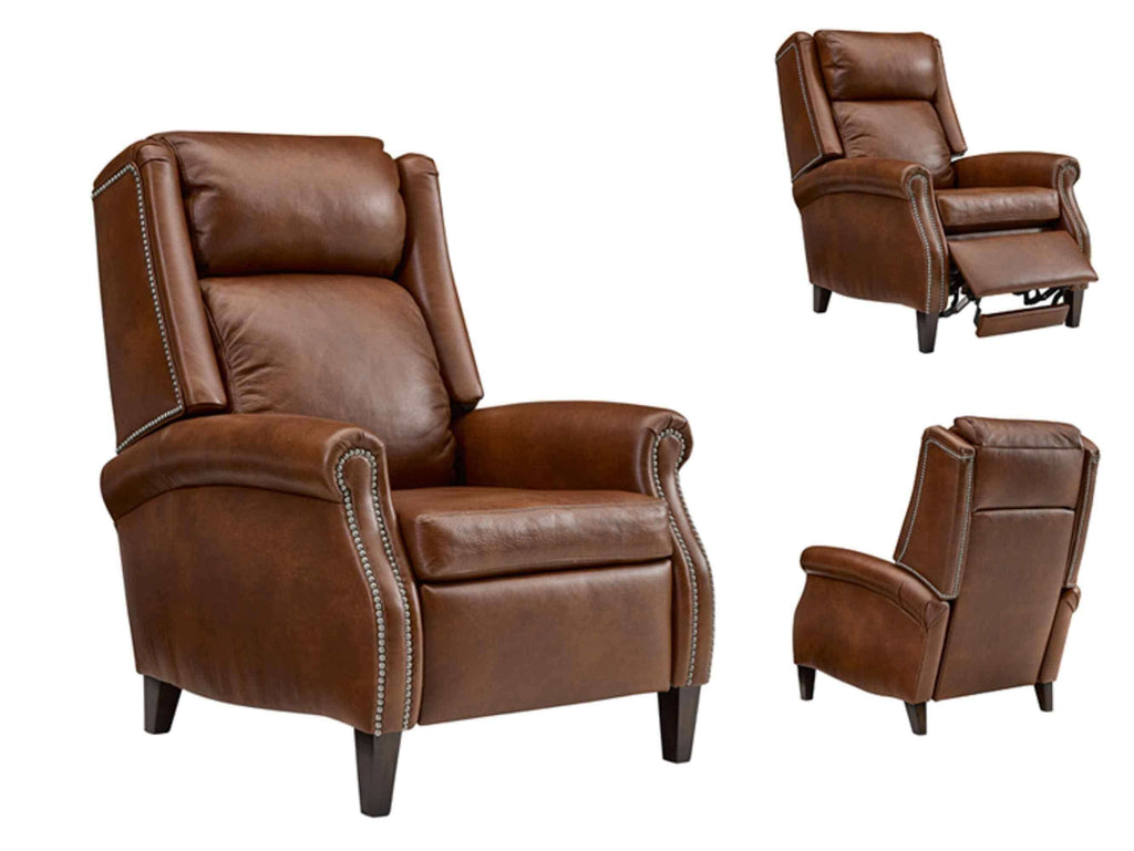 Pappy Leather Power Recliner With Articulating Headrest | American Luxury | Wellington's Fine Leather Furniture