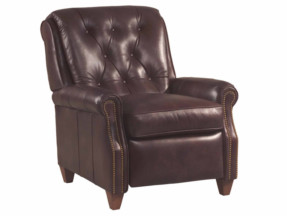 Diamond Tufted Leather Recliner