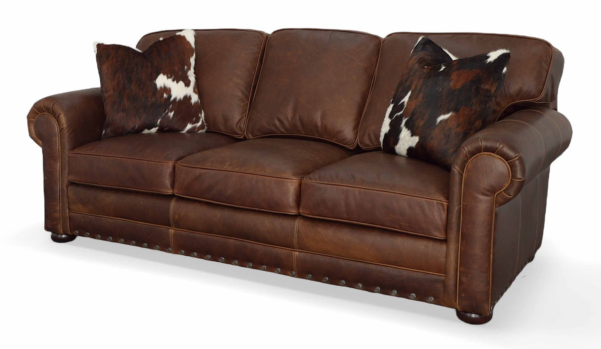 Isenhour Leather Queen Size Sofa Sleeper