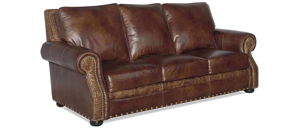 Mckinney Leather Queen Size Sofa Sleeper | American Tradition | Wellington's Fine Leather Furniture