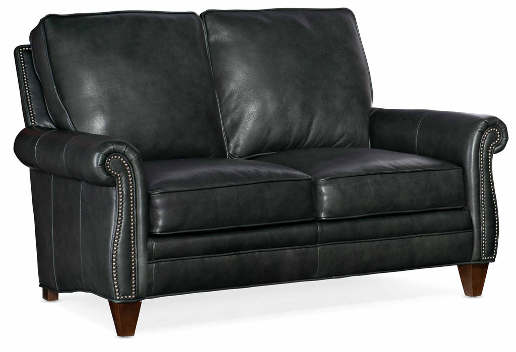 Reddish Leather Loveseat | American Heritage | Wellington's Fine Leather Furniture