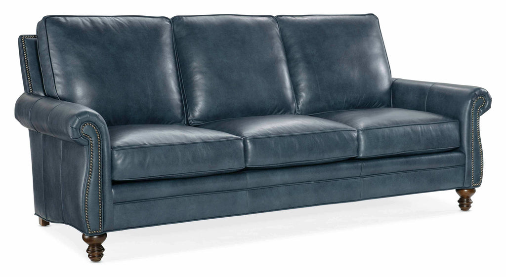 Reddish Leather Sofa | American Heritage | Wellington's Fine Leather Furniture