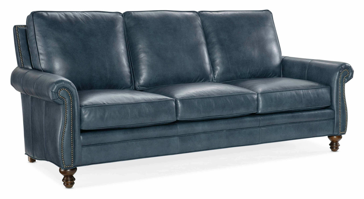 Reddish Leather Sofa