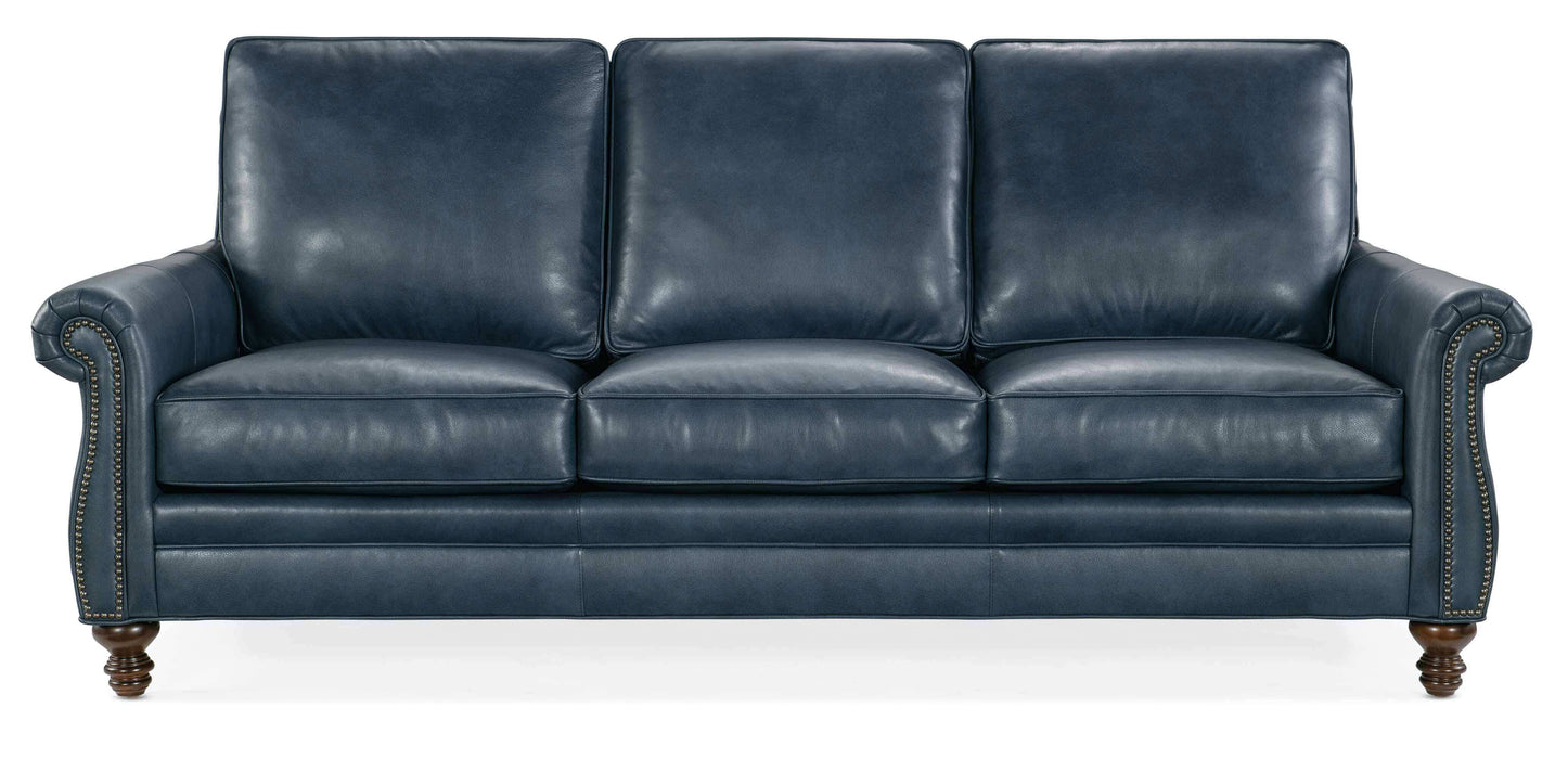 Reddish Leather Sofa