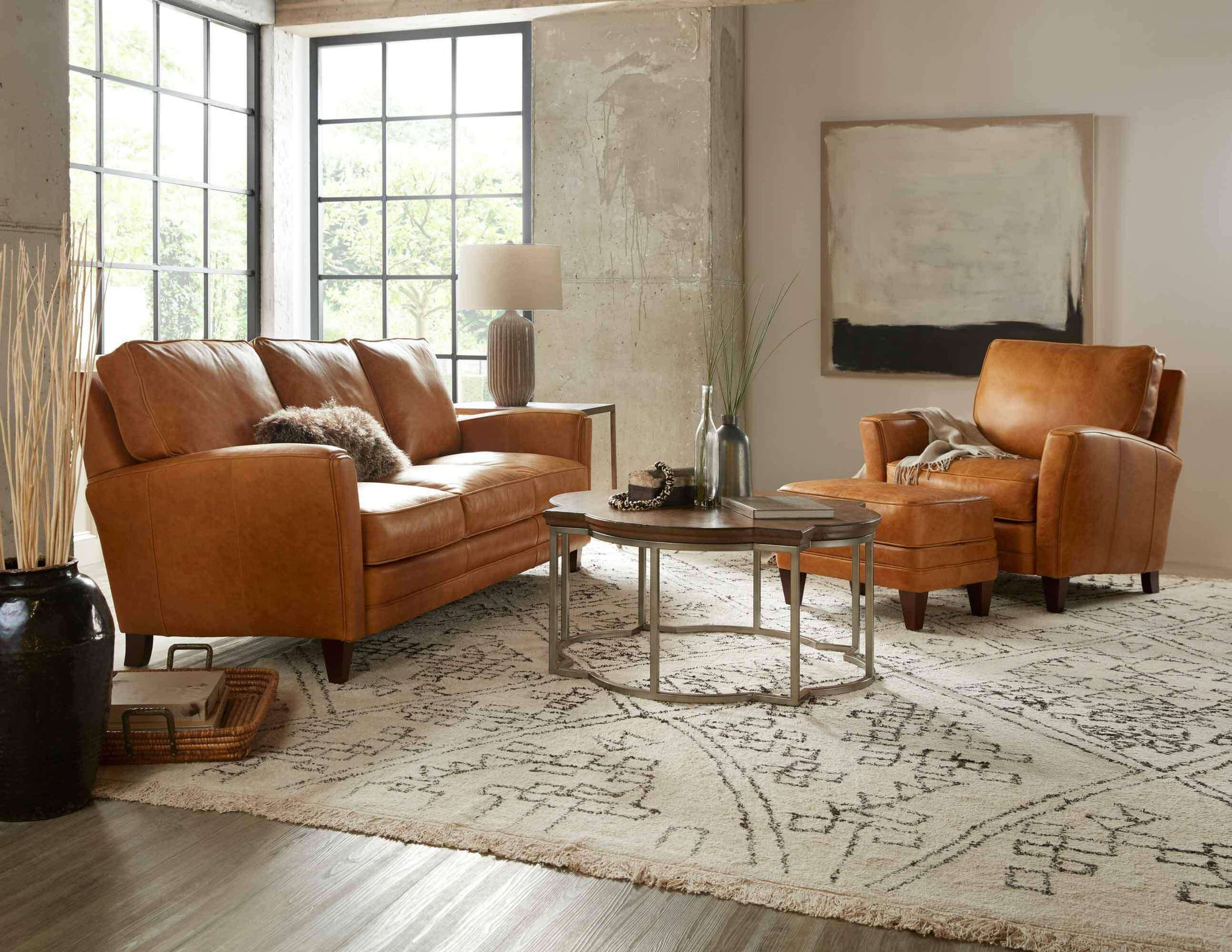 Zion Leather Sofa | American Heritage | Wellington's Fine Leather Furniture