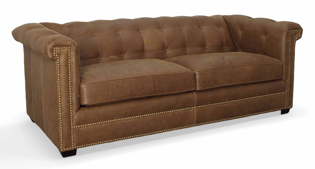 Hawkins Leather Loveseat | American Tradition | Wellington's Fine Leather Furniture