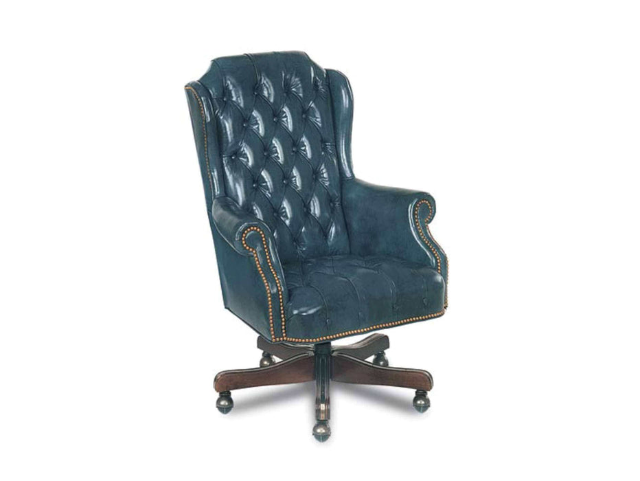 Classic Design Leather Swivel Tilt Chair-Loose Cushion