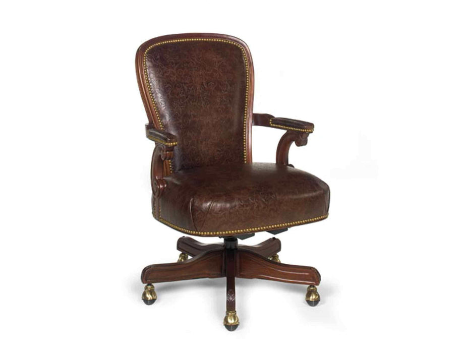 Stanley Leather Desk Chair (Swivel Tilt)