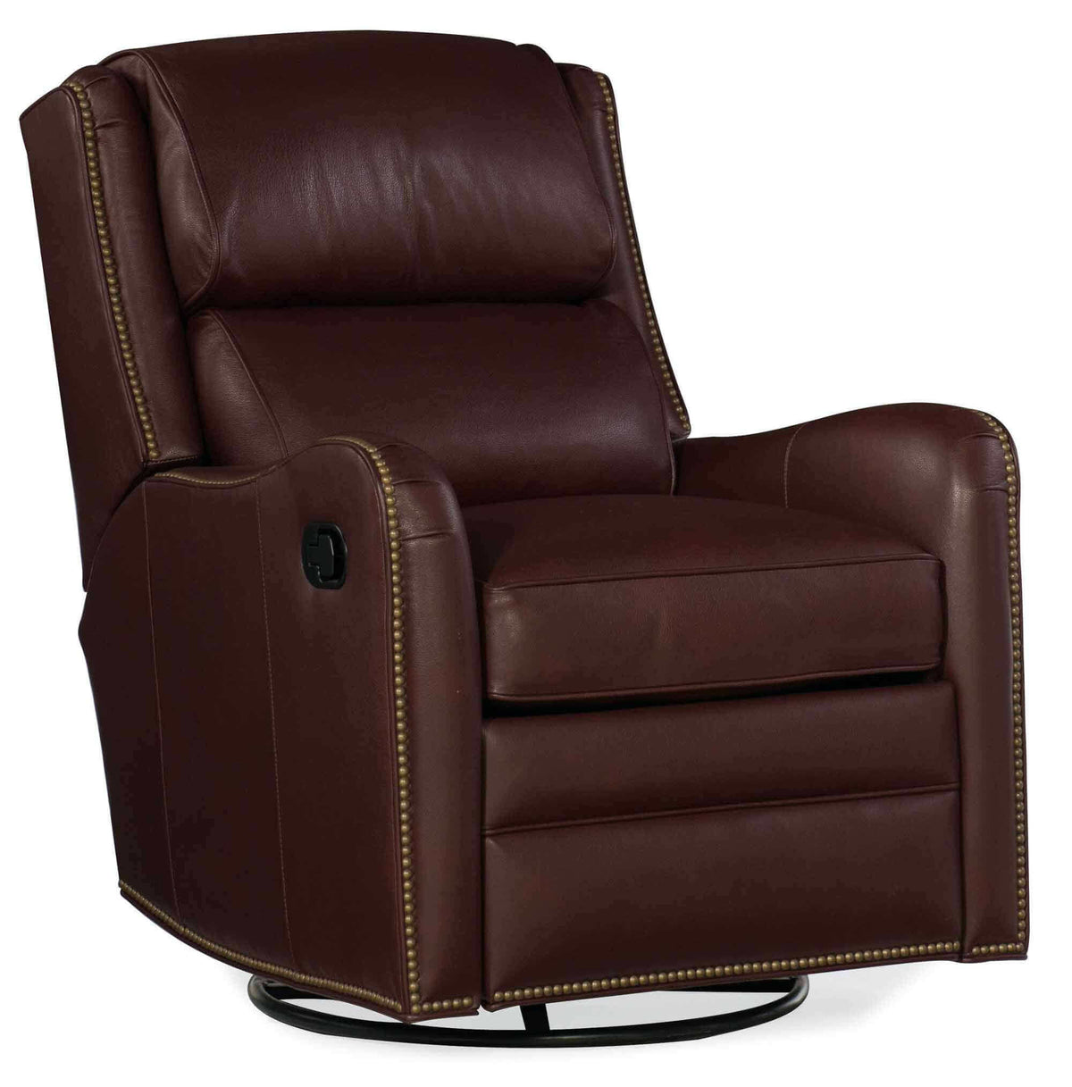 Bradington Young Henley Leather Swivel Glider Recliner