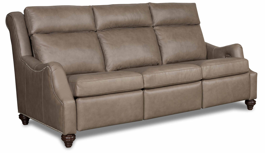 Abigail Leather Power Reclining Sofa With Articulating Headrest | American Heirloom | Wellington's Fine Leather Furniture