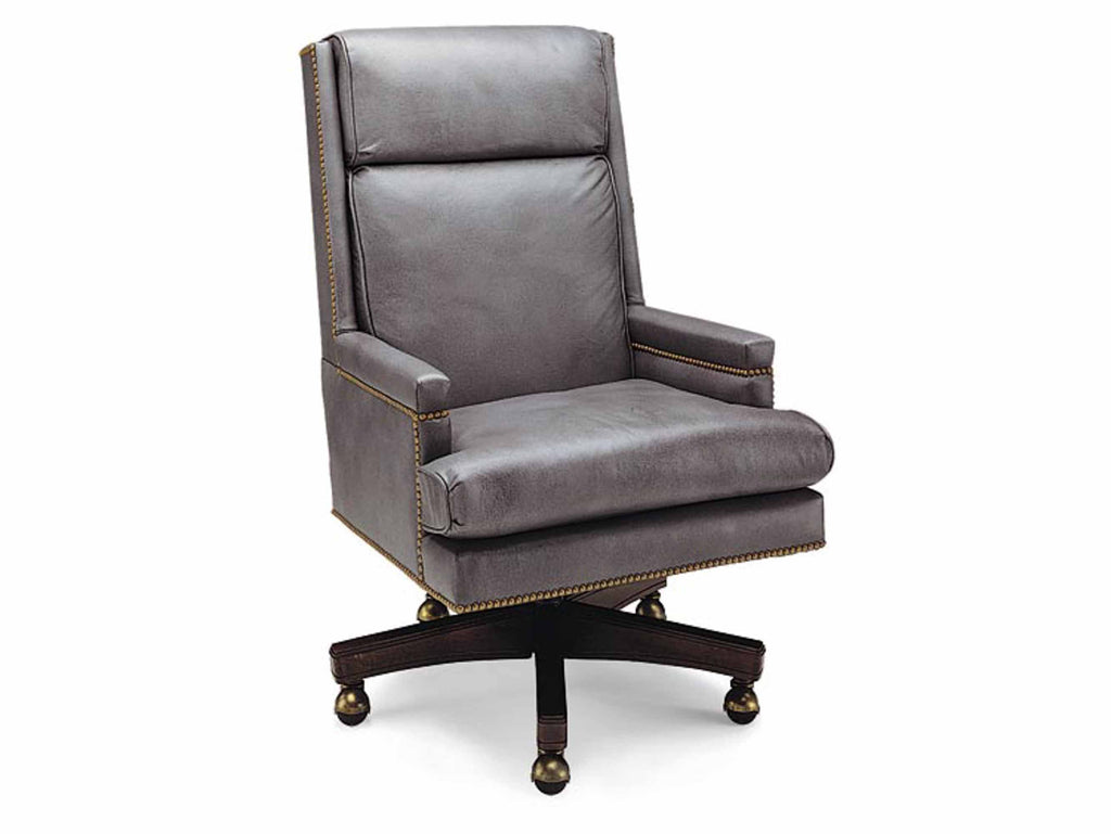 Stetson Leather Desk Chair (Swivel Tilt) | American Luxury | Wellington's Fine Leather Furniture