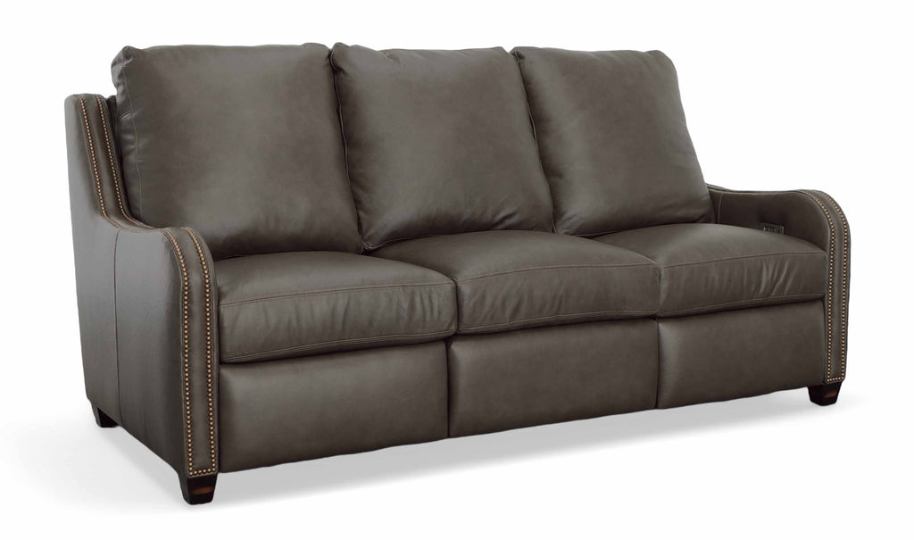 Jamie Leather Power Reclining Sofa With Articulating Headrest | American Tradition | Wellington's Fine Leather Furniture