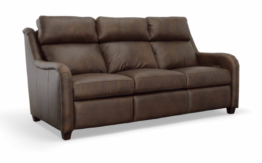 Hattie Leather Power Reclining Sofa With Articulating Headrest | American Tradition | Wellington's Fine Leather Furniture