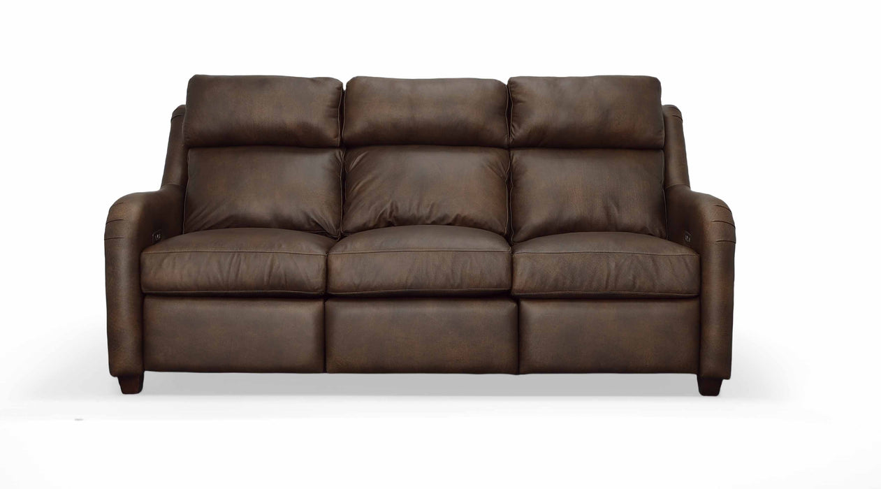 Hattie Leather Power Reclining Sofa With Articulating Headrest