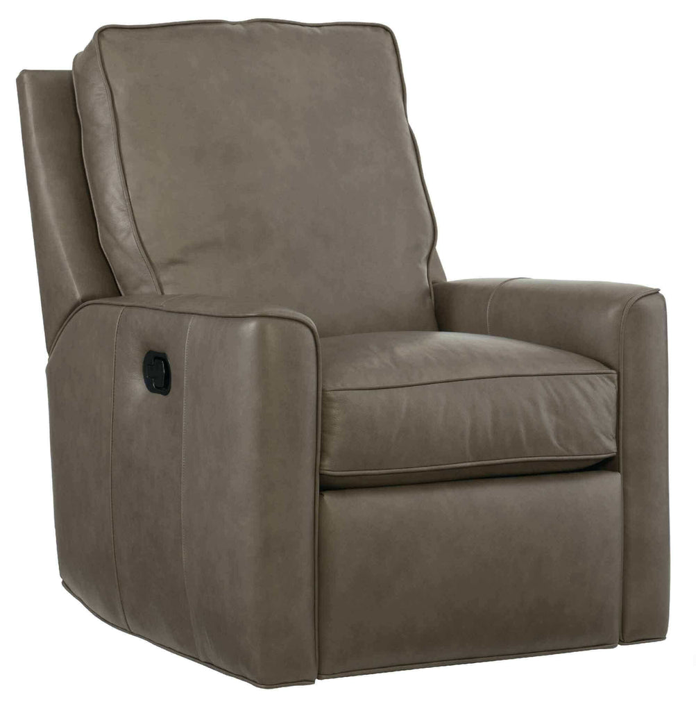 Yorba Leather Swivel Glider Recliner | American Heritage | Wellington's Fine Leather Furniture