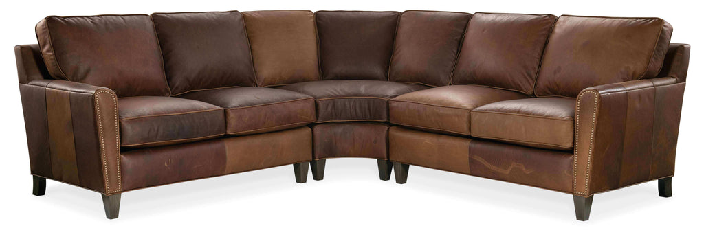 Manning Leather Sectional | American Heritage | Wellington's Fine Leather Furniture