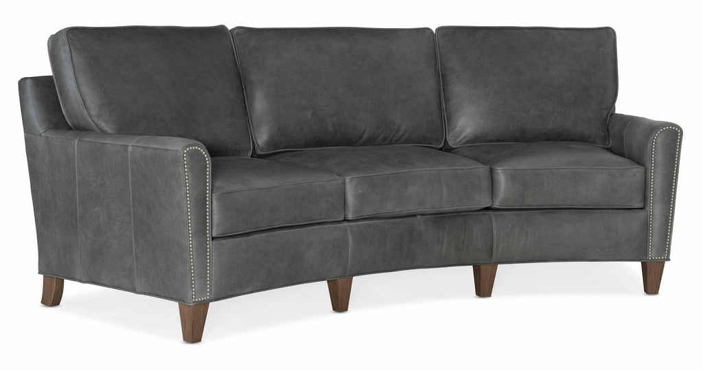 Manning Leather Conversation Sofa | American Heritage | Wellington's Fine Leather Furniture