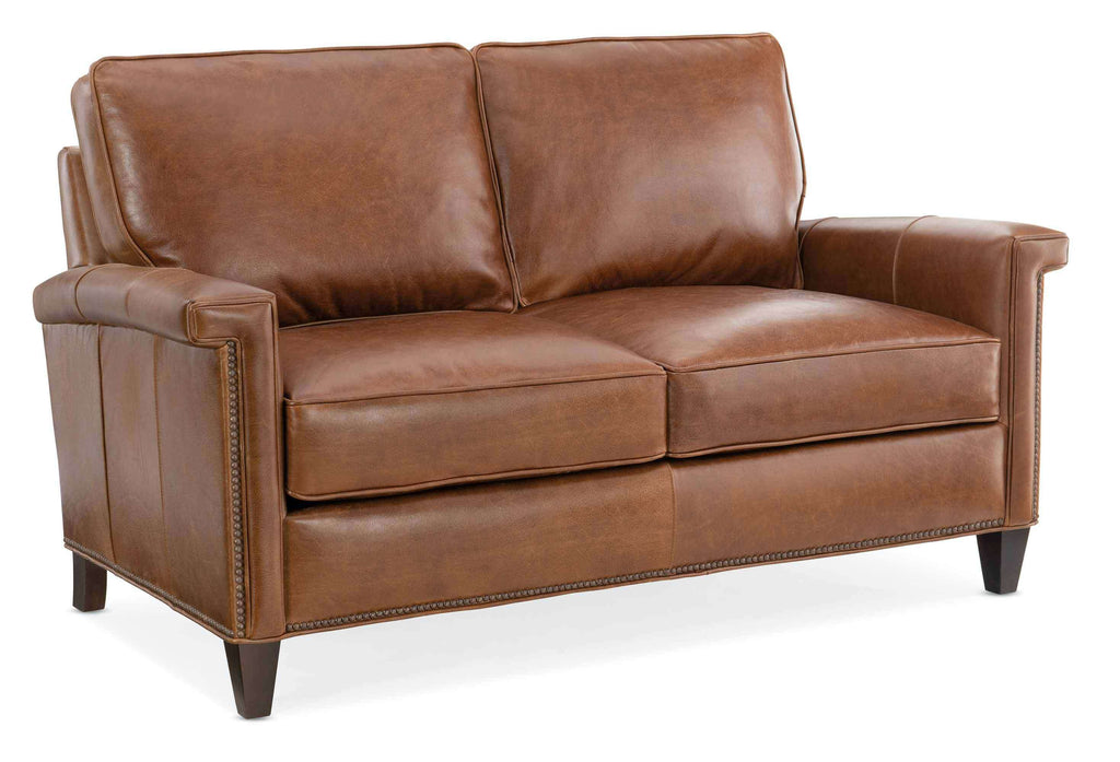 Mallory Leather Loveseat | American Heritage | Wellington's Fine Leather Furniture