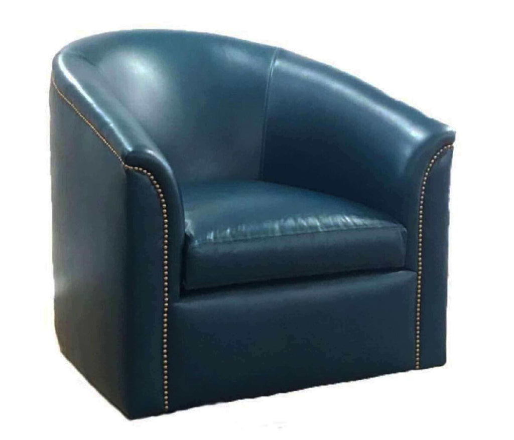 Viola Leather Swivel Chair | American Tradition | Wellington's Fine Leather Furniture