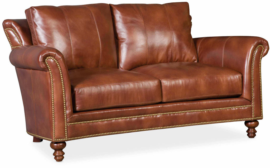 Richardson Leather Loveseat | American Heritage | Wellington's Fine Leather Furniture