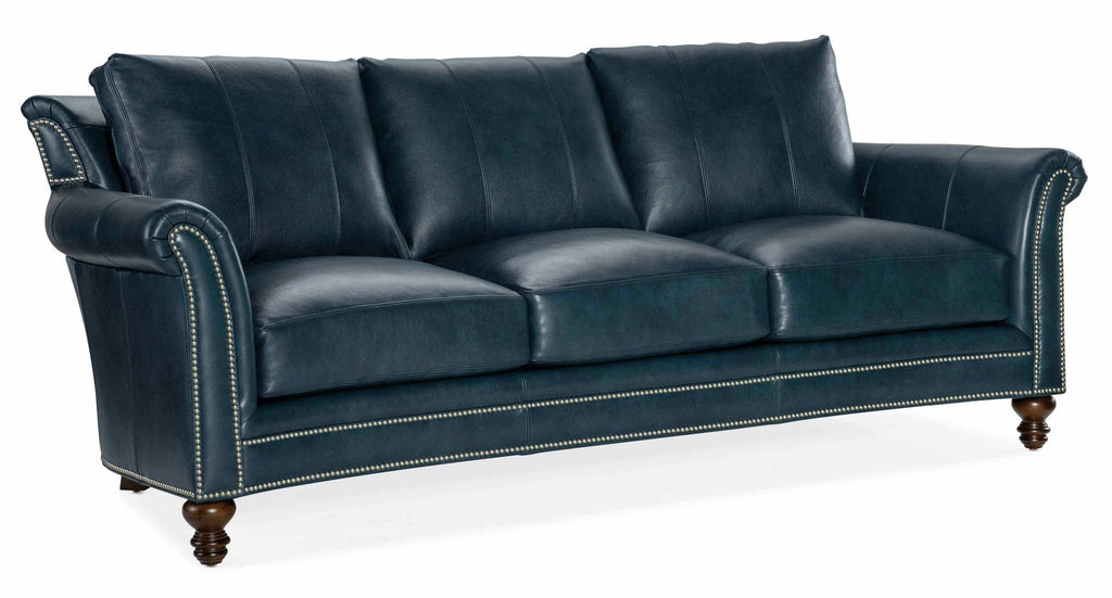 Richardson Leather Sofa | American Heritage | Wellington's Fine Leather Furniture