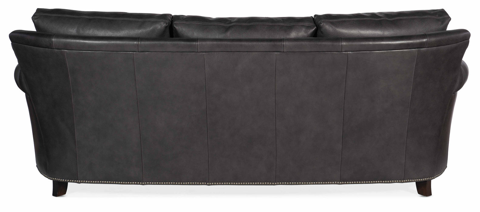 Richardson Leather Sofa in Charcoal Gray