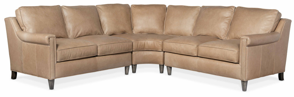 Finley Leather Large Sectional | American Heritage | Wellington's Fine Leather Furniture