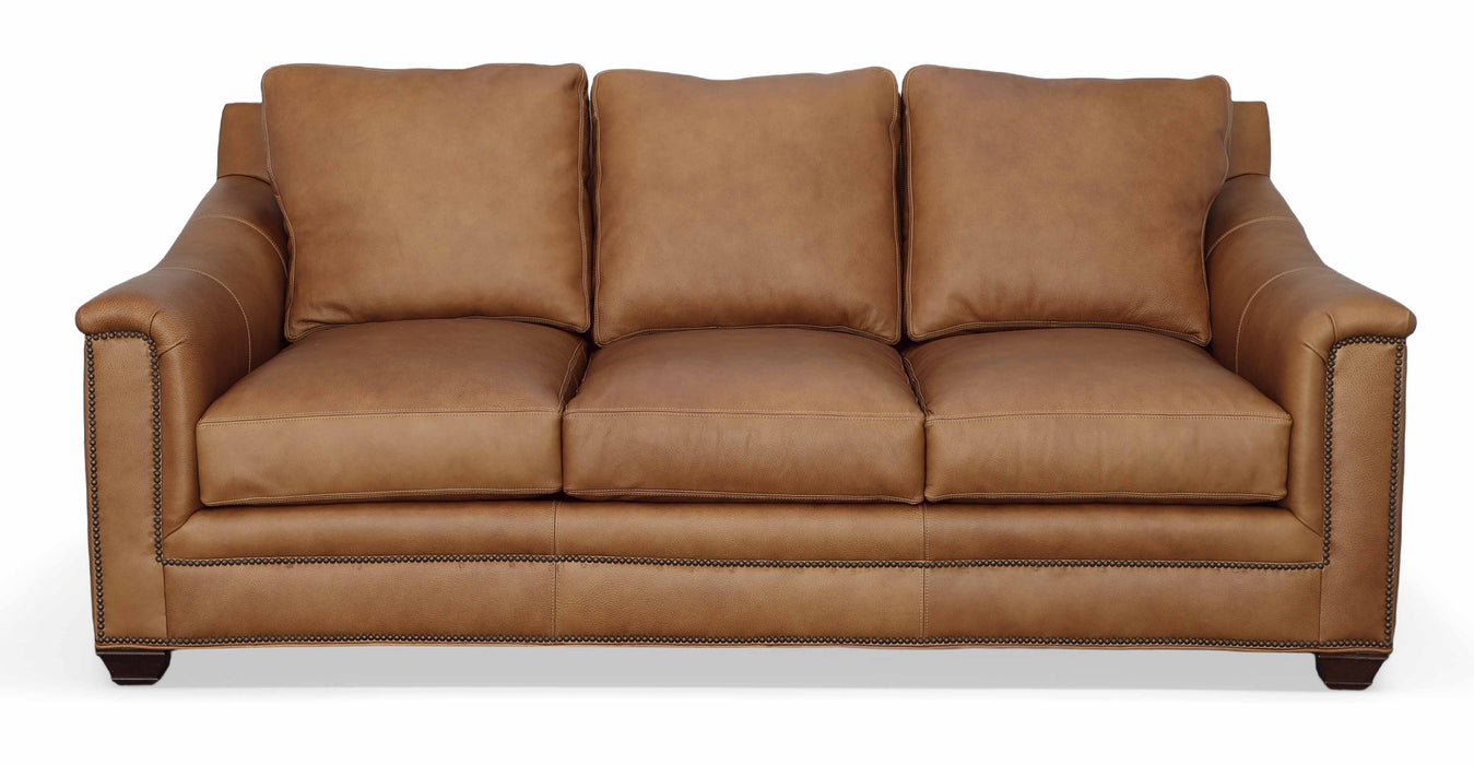 Ava Leather Queen Size Sofa Sleeper | American Tradition | Wellington's Fine Leather Furniture