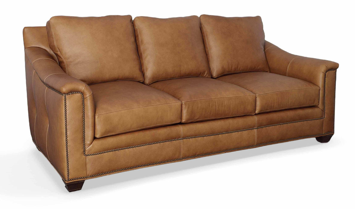 Ava Leather Queen Size Sofa Sleeper | American Tradition | Wellington's Fine Leather Furniture