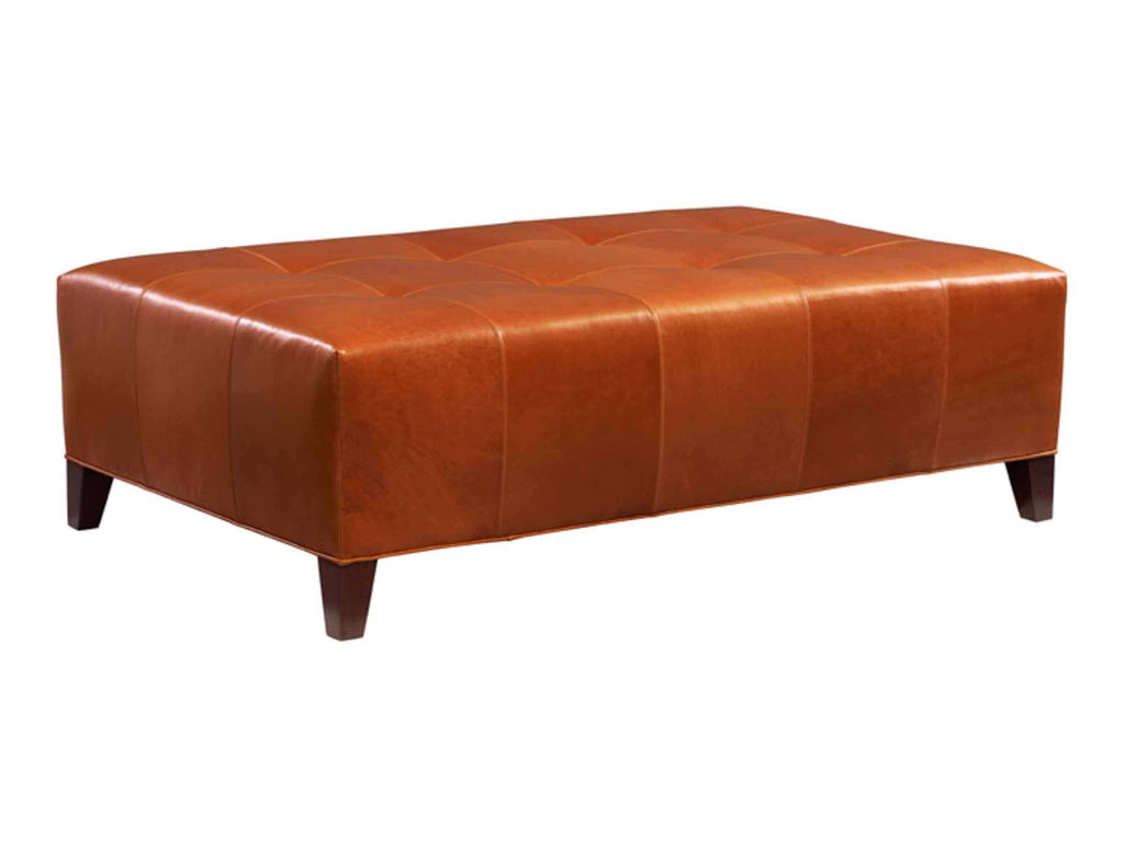 Desmond Leather Ottoman | American Luxury | Wellington's Fine Leather Furniture