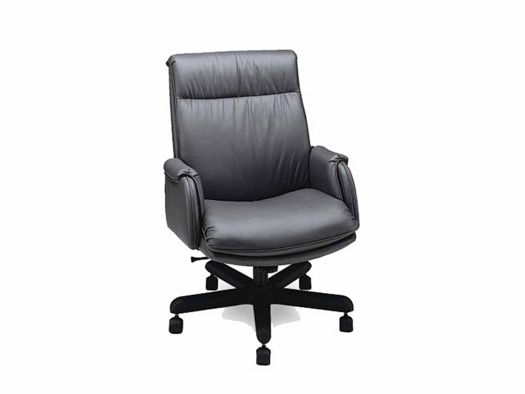 Archie Leather High Back Swivel Tilt Office Chair | American Luxury | Wellington's Fine Leather Furniture