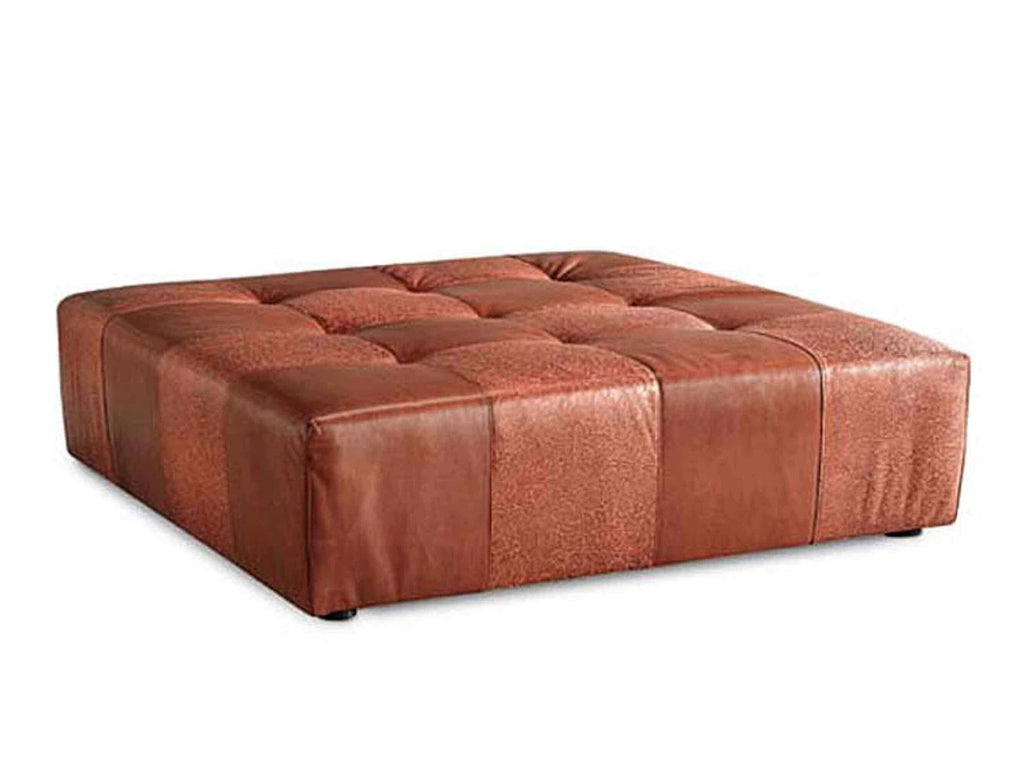 Drake Leather Ottoman | American Luxury | Wellington's Fine Leather Furniture