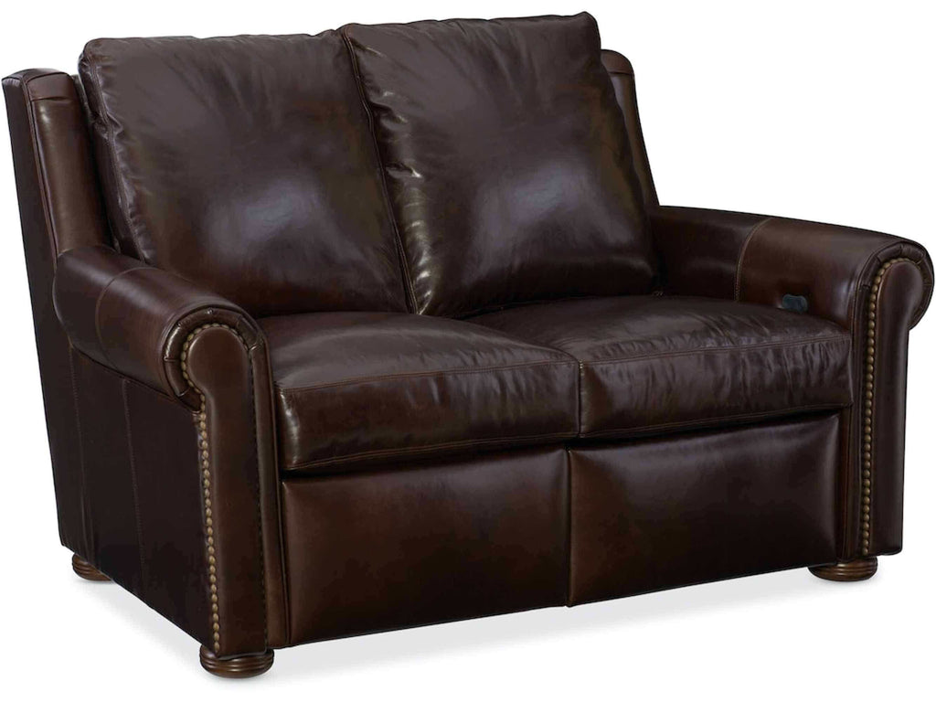 Perry Leather Power Reclining Loveseat | American Heritage | Wellington's Fine Leather Furniture