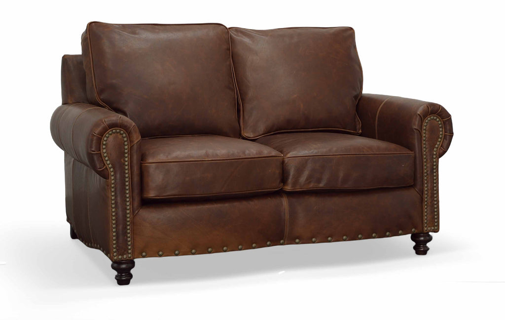 Port Leather Loveseat | American Tradition | Wellington's Fine Leather Furniture