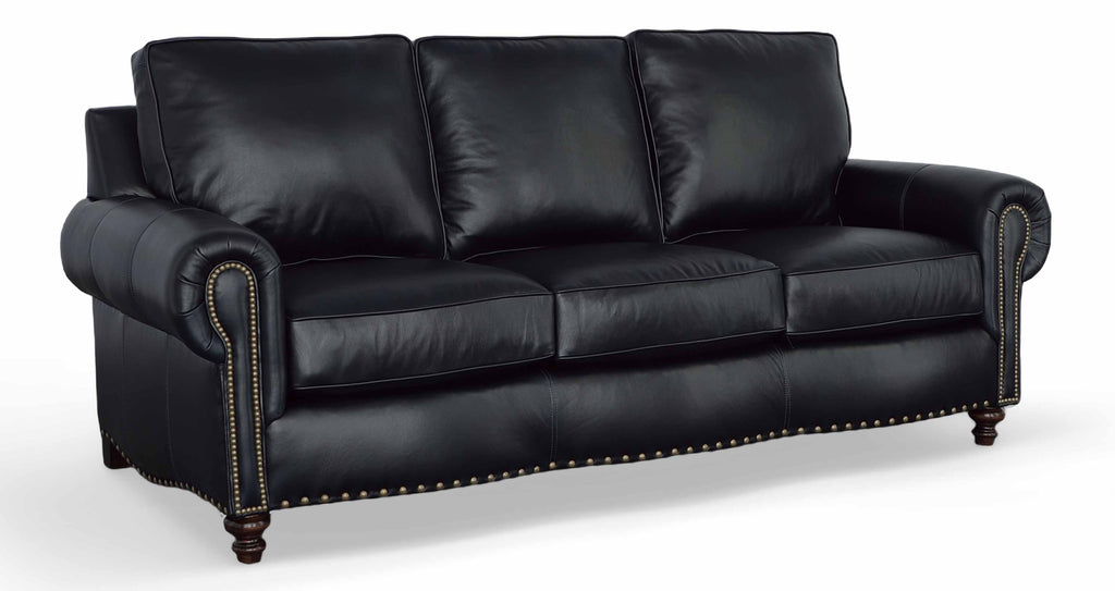 Port Leather Queen Size Sofa Sleeper | American Tradition | Wellington's Fine Leather Furniture