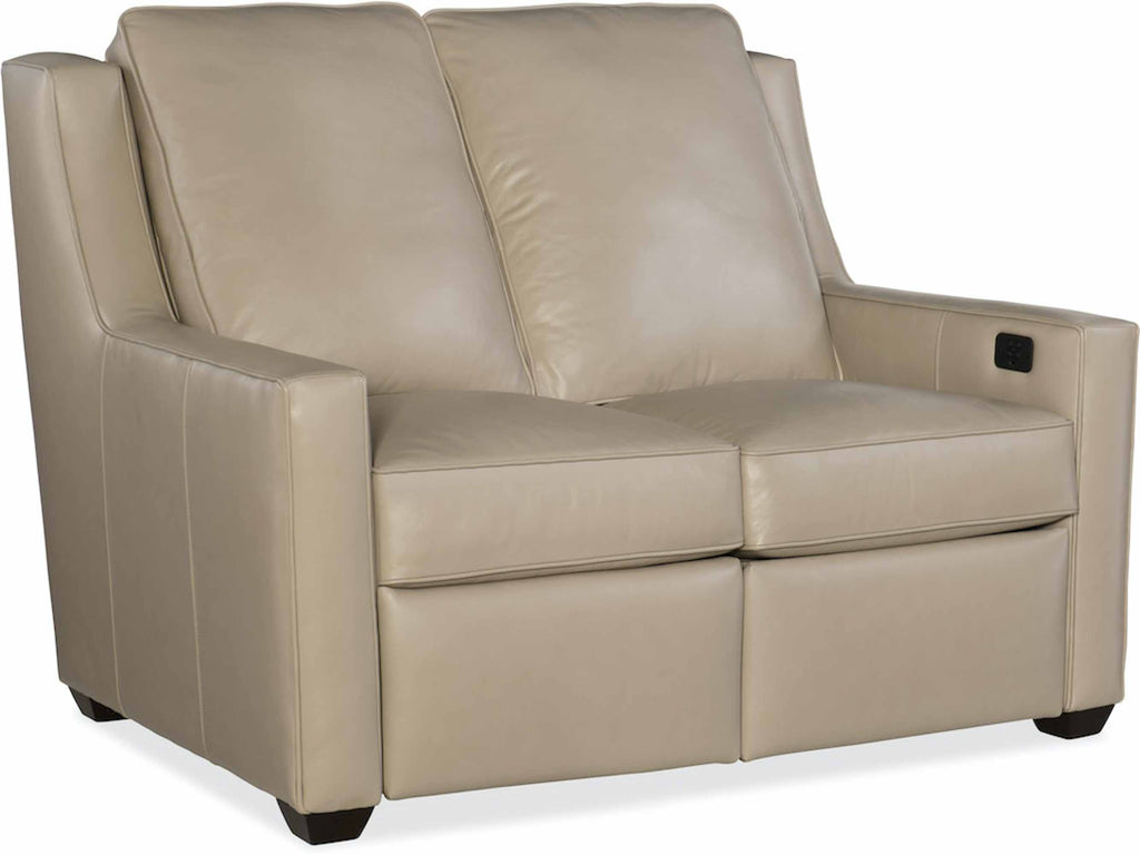 Westmont Leather Power Reclining Loveseat With Articulating Headrest | American Heritage | Wellington's Fine Leather Furniture