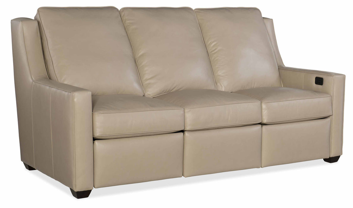 Westmont Leather Power Reclining Sofa With Articulating Headrest