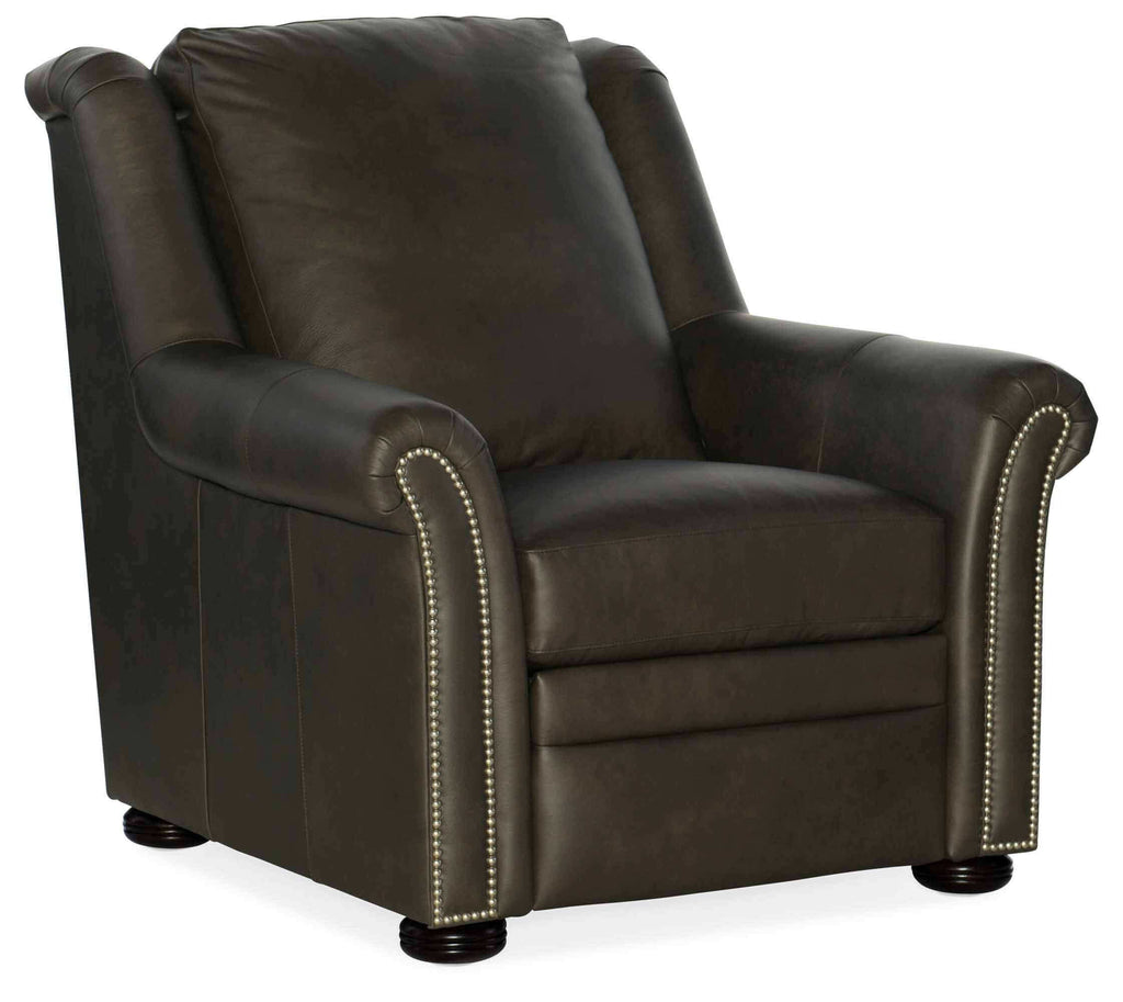 Patriot Leather Power Recliner With Articulating Headrest | American Heritage | Wellington's Fine Leather Furniture