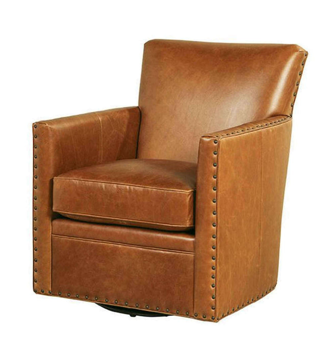 Logan Leather Swivel Chair