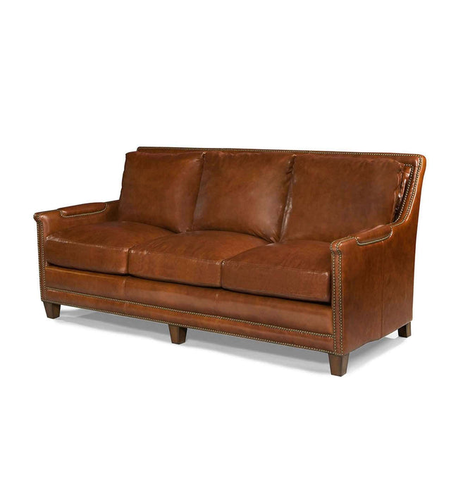 Prescott Leather Sofa In Saddle