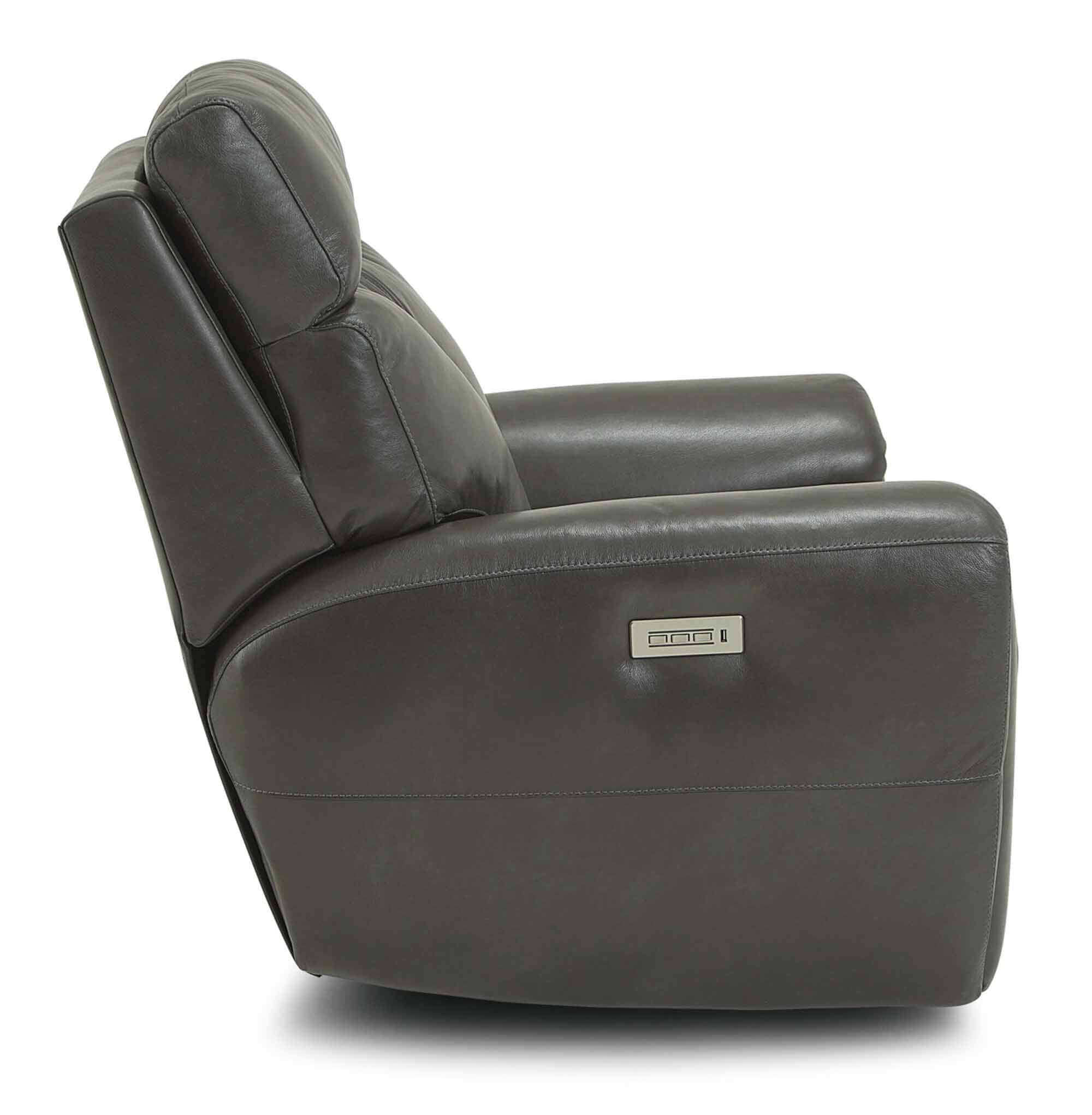 Aedon Leather Wallhugger Power Recliner With Articulating Headrest | Budget Decor | Wellington's Fine Leather Furniture