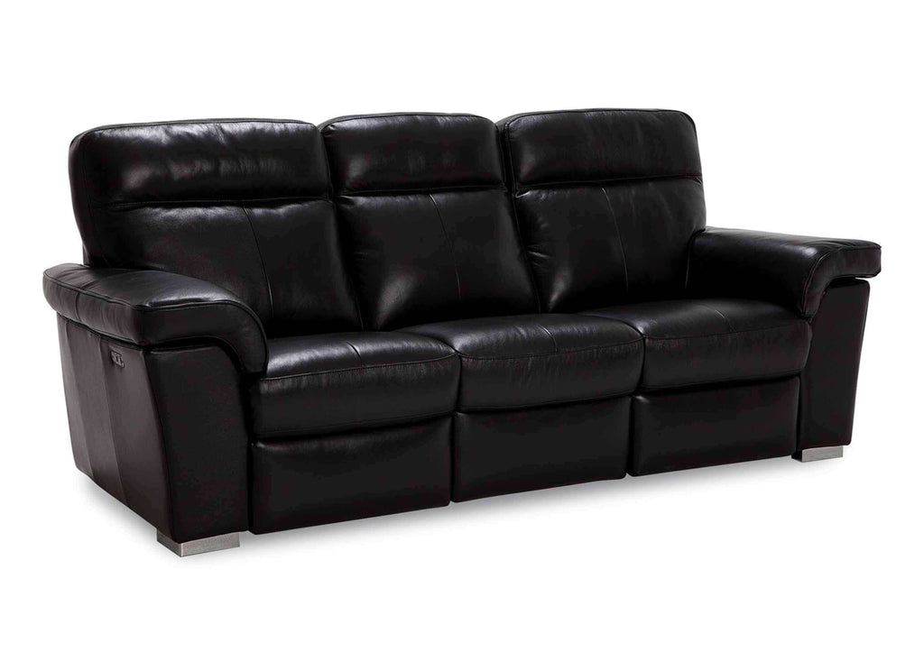 Alaska Leather Power Reclining Sofa With Articulating Headrest | Budget Decor | Wellington's Fine Leather Furniture