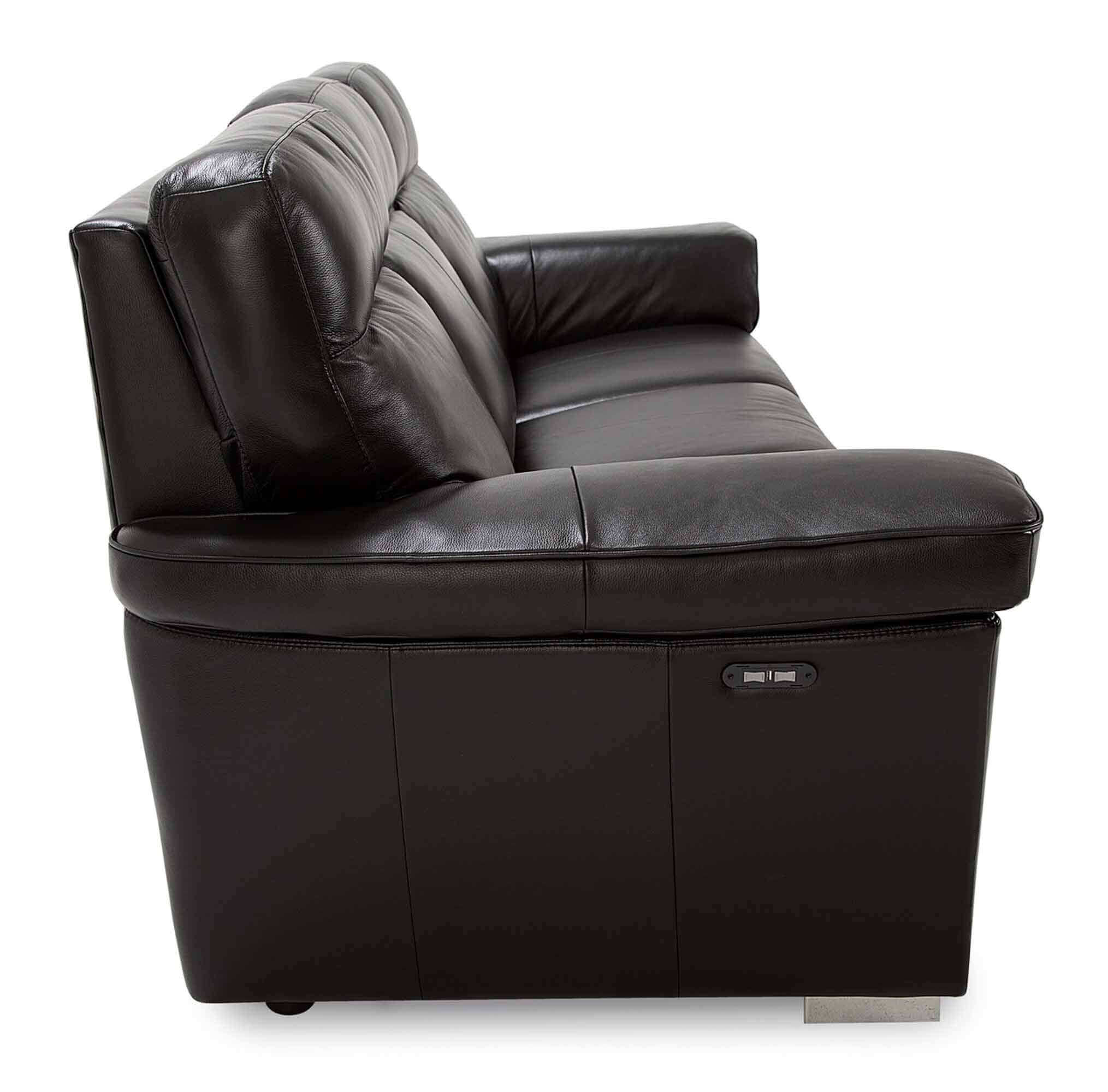 Alaska Leather Power Reclining Sofa With Articulating Headrest | Budget Decor | Wellington's Fine Leather Furniture
